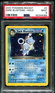 PSA 9 Dark Blastoise 3/82 Holo Team Rocket Unlimited Pokemon Card 2000 - Picture 1 of 2