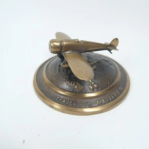 Thompson Trophy Race 1929 Weltrekord Messing Flugzeug Briefbeschwerer Vintage Flugzeug - Bild 1 von 9