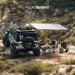 NOVSIGHT Tenda Estraibile da Tetto Carside Parasole SUV Campeggio Viaggio 420D - Foto 1 di 14