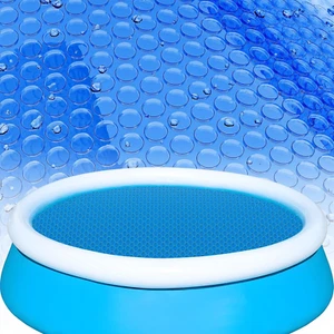 Solar Pool Cover, Blue 21-Mil 8 FT round Solar Cover for above Ground Pools, 160 - Picture 1 of 7