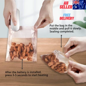 Mini Portable Sealing Machine Food Storage Plastic Bag Handheld Heat Sealer Home - Picture 1 of 9