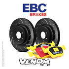 EBC Front Brake Kit Discs & Pads for BMW 120 1 Series 2.0 (E81) 170 2010-2011