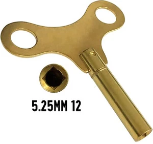 Nueva llave de reloj de cuerda de latón para reloj de manto y soporte tamaño 12 5,25 mm / 5,25 mm - Imagen 1 de 2