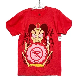 Disney Parks Aladdin Jafar No Wifi Red T Shirt Mens Small NWT Nostalgia 90s Y2K - Picture 1 of 6
