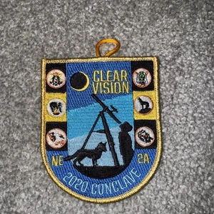 NE2A Conclave 2020, Staff Patch Gold Mylar - Picture 1 of 1