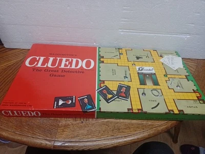 Cluedo Board Game 1965 Waddington's Vintage Retro Original 100% Complete VGC - Image 1 of 4