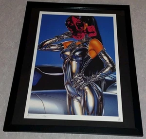 DEATH NYC ltd ed signed FRAMED graffiti street art print 45x32cm Hajime Sorayama - Bild 1 von 2