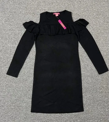 Catherine Malandrino Women's Cold Shoulder Sweater Dress Size S Black - Image 1 of 3