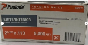 Paslode 650237 Framing Nails 30 Degree RounDrive, 2 3/8" x .113 Gauge (5000/box) - Picture 1 of 5