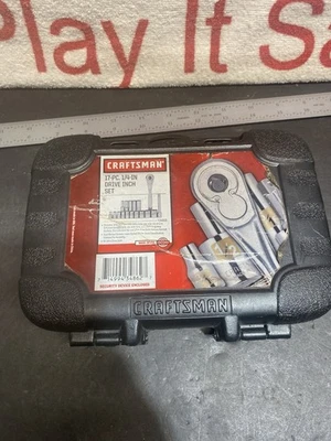 Craftsman 17Pc 1/4"Dr 6Pt Socket Set SAE 3/16-9/16" Laser Etch USA - Image 1 of 4