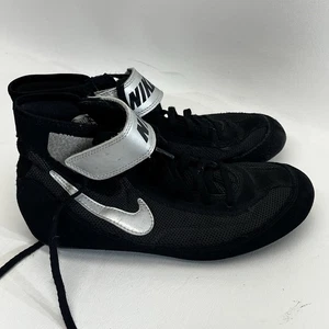 Nike Speedsweep VII Wrestling Shoes Men Size 7.5 Black Silver 366683-004 Boxing - Picture 1 of 6