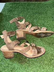 Madewell Greta Gladiator Suede Sandals Sz 7 Preowned - Picture 1 of 14