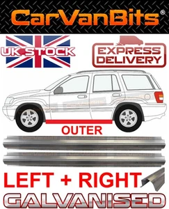 FOR JEEP GRAND CHEROKEE WJ WG 99-04 SILL REPAIR BODY RUST OUTER PANEL PAIR - Picture 1 of 7
