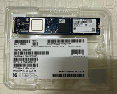 INTEL 375GB SSD DC P4801X OPTANE M.2 22110 PCIE X4 SSDPEL1K375GA01 - Image 1 of 4