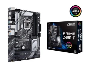 ASUS PRIME Z490-P LGA 1200 (Intel 10th Gen) Intel Z490 ATX Intel Motherboard - Picture 1 of 6