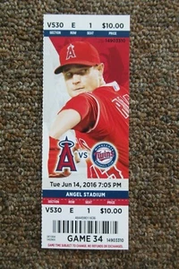 LOS ANGELES ANGELS VS TWINS 6/14/2016 FULL TICKET ~ GIAVOTELLA/CALHOUN HRs - Picture 1 of 1