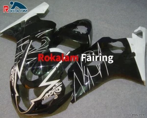 For Suzuki GSX-R750 K4 2004 2005 GSX-R600 04 05 Black White Motorbike Fairings - Picture 1 of 1