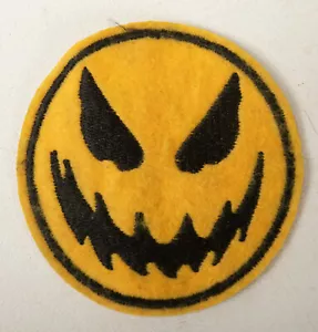 Halloween Patch (R3E) Punk Rock (JSF6) Embroidered Fabric Jack O Lantern 3" - Picture 1 of 4