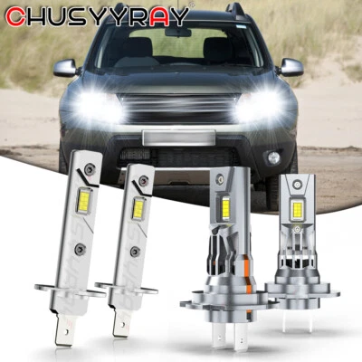 For Renault Duster 2013 2014 2015 2016 6000K White LED Headlight Kit Hi-Low Beam - Image 1 of 4