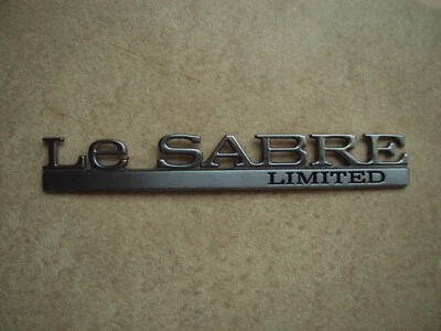 2000-2005 Buick LeSabre Limited Script Emblem Badge Rear Quarter Fender chrome - Image 1 of 3
