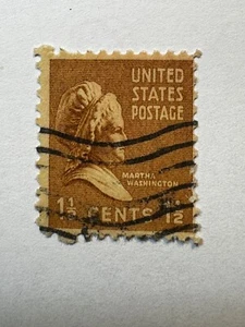 United States Postage Stamp ~ Martha Washington ~ 1½¢ Stamp ~ Posted - Picture 1 of 1