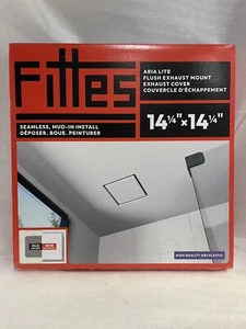 FITTES Flush Exhaust Mount 14.25"x14.25" Flush mount Aria Lite Rectangular White - Picture 1 of 4