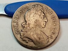 1696 Great Britain William III Silver Crown 3rd Bust OCTAVO