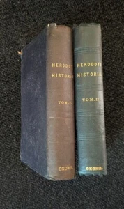 Herodoti Historia TOM 1 + 2 Cum Vita Homeri Herodotus GRIECHENLAND - Bild 1 von 6