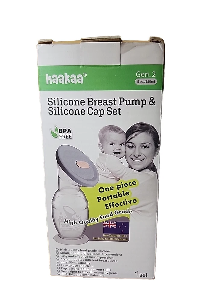 Haakaa Gen. 2 Silicone Breast Pump 5 Oz/150 Ml Cap by Distributor