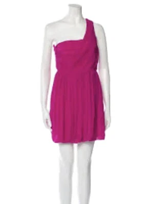 Vestido THEORY 100% Seda Taliana Georgette Rosa Talla 4 Foto 1 de 4