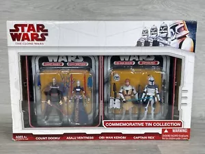 Clone Wars Figure Set Count Dooku, Ventress, Obi-Wan, Captain Rex New In Box - Picture 1 of 17