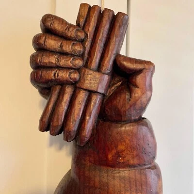 Letrero comercial de tienda de cigarros de tabaco de arte popular estadounidense del siglo XIX Foto 1 de 4