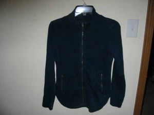 Liverpool Navy Rinse Zippered Moto Jacket XSmall Pre-owned - Picture 1 of 3