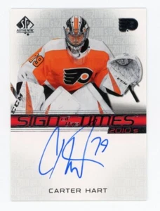 2020-21 SP Authentic Carter Hart Sign Of The Times 2010's Auto Flyers - Picture 1 of 2