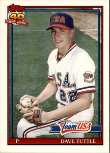 1991 Topps Traded Baseball #122T David Tuttle RC Team USA