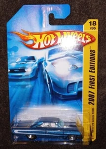 Hot Wheels 1964 Ford Galaxy 500XL Blue 2007 First Editions MOC - Picture 1 of 1