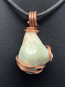 Amazonite Copper Pendant ONLY *handmade* Quality Wrap P3 - Picture 1 of 5