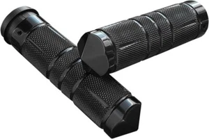 Accutronix Diamond Knurled Fly-By-Wire Black Grips (GR101-SKIB) - Picture 1 of 1