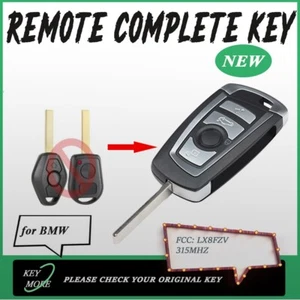 HU92 FOR BMW Remote Key 4 Button With 315MHZ 3 5 7 Series E38 E39 E46 325i Fob - Picture 1 of 4