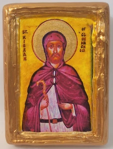 Saint Ciaran Kieran Of Clonmacnoise Anglican Catholic And Eastern Orthodox Icon - Picture 1 of 6