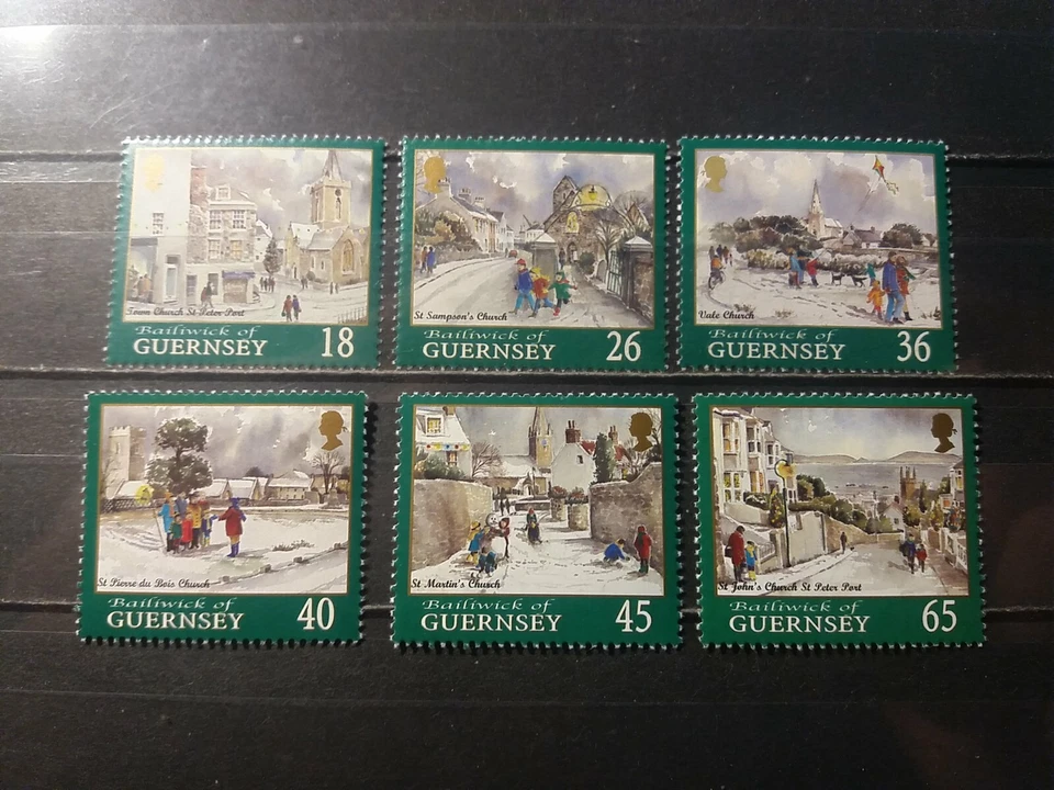Guernsey Stamps 2000 Christmas Stamps. Complete Set. MNH  - Image 1 of 1