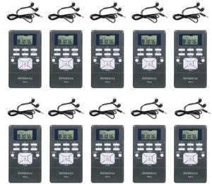Retekess PR13 Pocket FM Radio Wireless Tour Guide System 10 Mini Receiver Museum - Picture 1 of 14