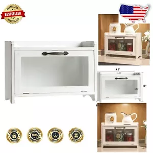 Elegant Magnetic Wood Storage Cabinet for Kitchen & Home Organization - 14.5"W - Picture 1 of 6