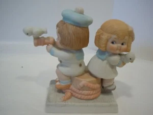 Global Art Dolly Dingle Boy and Girl 3"1/2" X 2"1/2" #725219 - Picture 1 of 5
