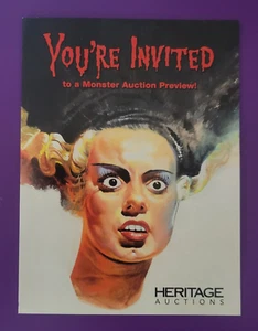 Heritage Auctions Event Einladungskarte 2000er Kevin Burns Monster Sammlung - Bild 1 von 3