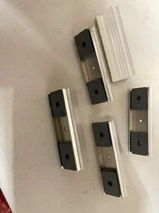 60 Used Magnetic Sneeze Guard Holders Glass Stands for Acrylic Plexiglass Panel - Picture 1 of 3