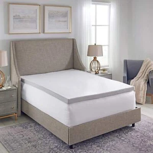 2-Inch Cooling Gel Memory Foam Mattress Topper with Graphene Infused Cover - Ful - Picture 1 of 10
