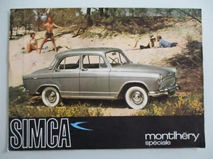 Simca Montlhéry Simca Elysée Prospekt brochure ca. 1962 (Text Deutsch) - Foto 1 di 4