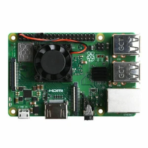 Fast Cooling Square 1/2 Dual Fan Single Fan w/ Heatsink for Raspberry Pi 3B/3B+ - Picture 1 of 5