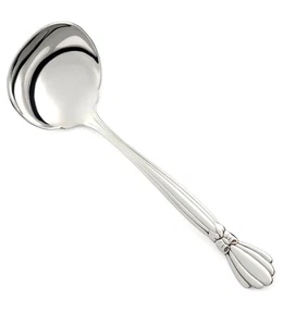 Oneida ALEXIS Stainless Deluxe Glossy Bow Silverware Gravy Ladle - Picture 1 of 1